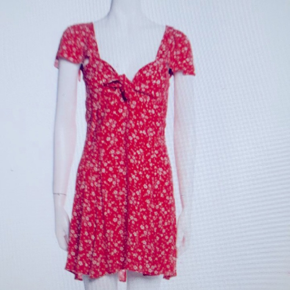REFORMATION floral print mini dress